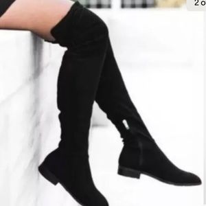 Marc Fisher Black Over the Knee Boots
